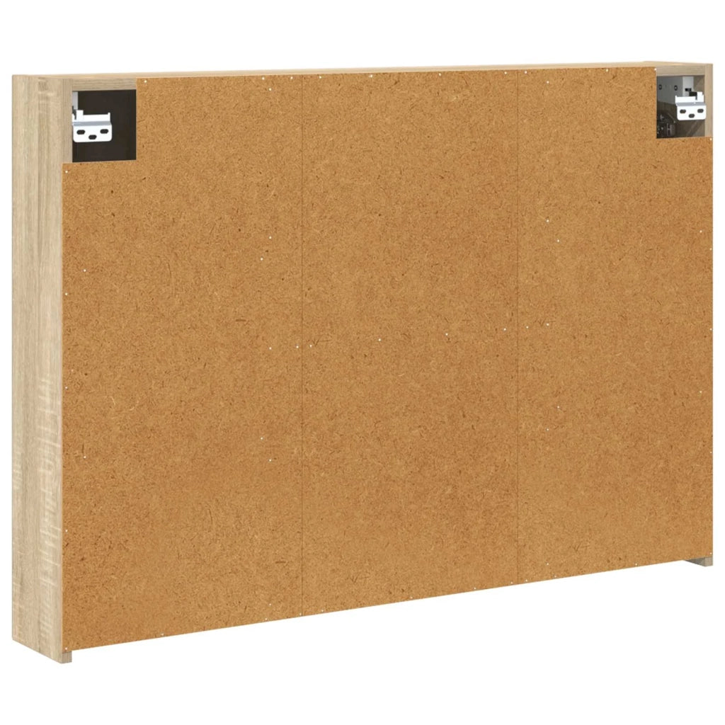 Mobiletto per specchio da bagno con lo scaffale Rovere Sonoma