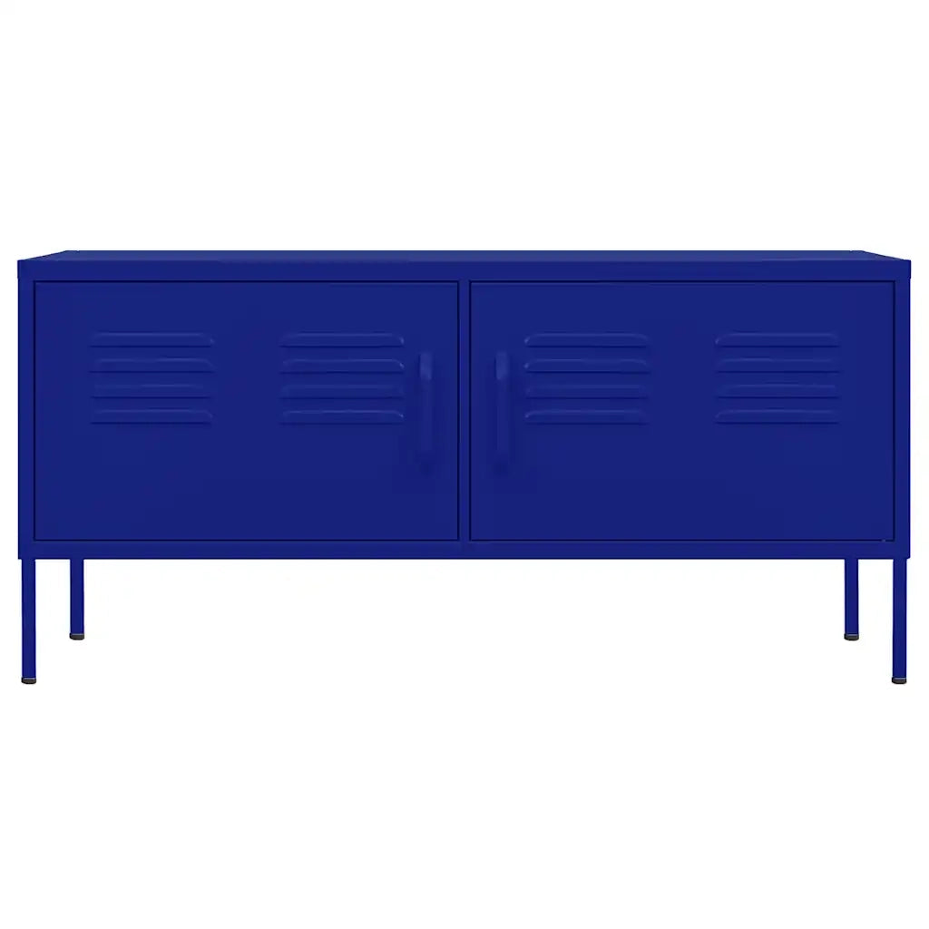 Mobile TV Blu Marino 105x35x50 cm in Acciaio