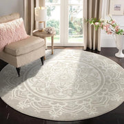 Tappeto di Pile Ronde con Disegno Mandala Bohemiano per Ambiente di Stile