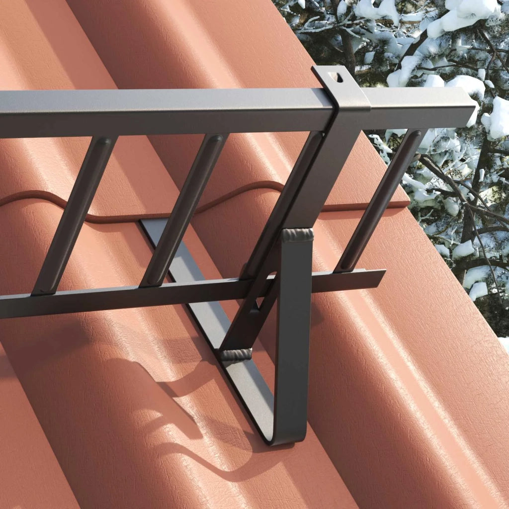 Supporto per guardia della neve 2 pz Nero 29,5 x 3 x 34,5 cm CFW2329728