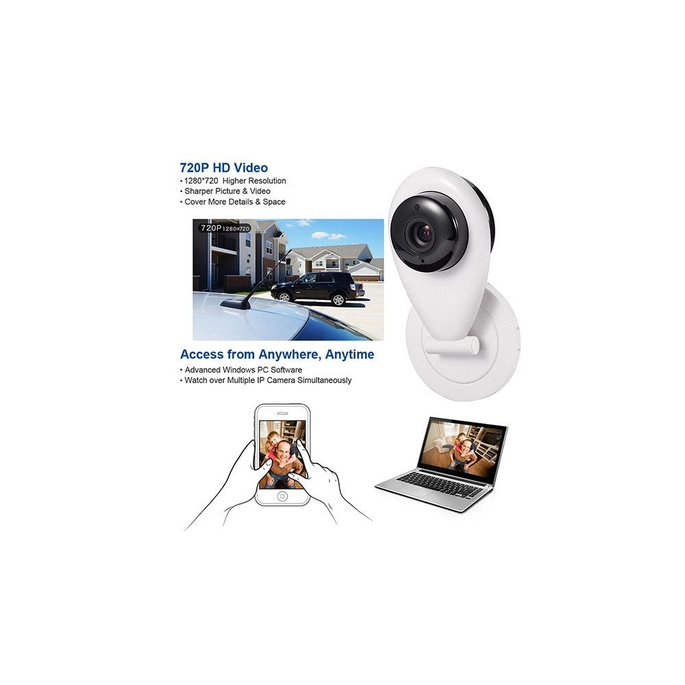 Trade Shop - Mini Ip Wifi Sd Dvr Wireless Camera Wifi Hd Ir Smartphone Audio Cam Baby Monitor -