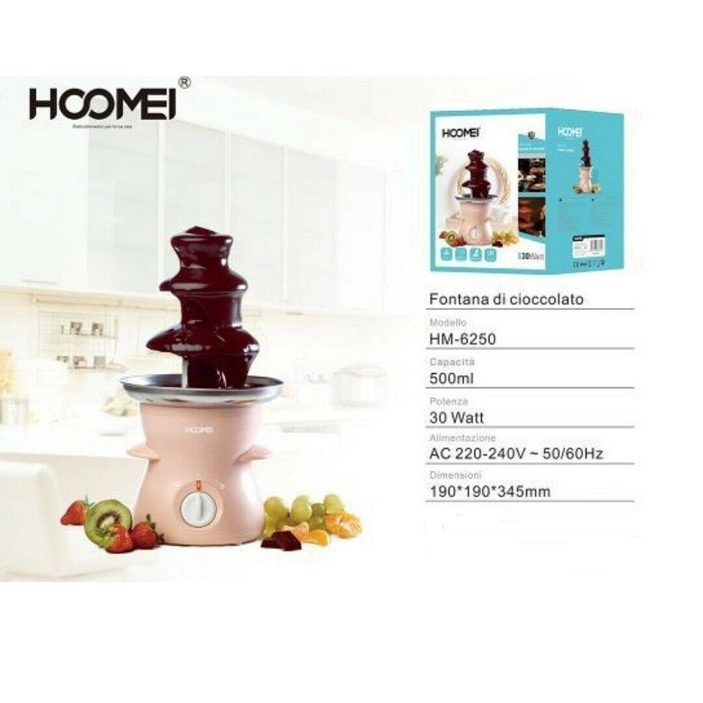 Trade Shop - Fontana Di Cioccolato Fuso Elettrica Cascata Cioccolato 500ml 30w Homei Hm-6250 -