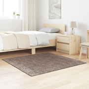 Tappeto Shaggy Alta Pelo Marrone 120x120 cm PP