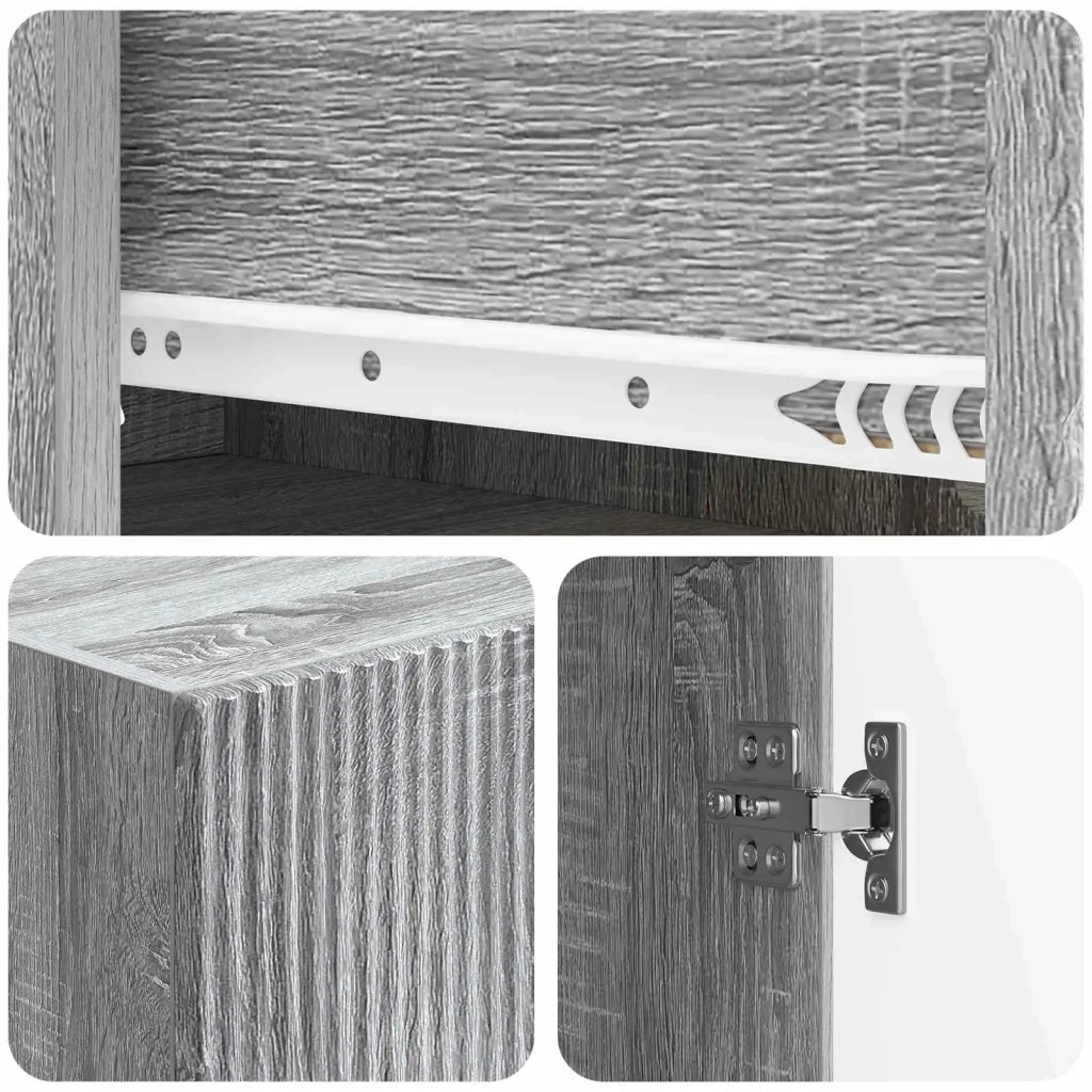 Set di armadi 2 pcs Sonoma grigio 66 x 34,5 x 90 cm 3416580