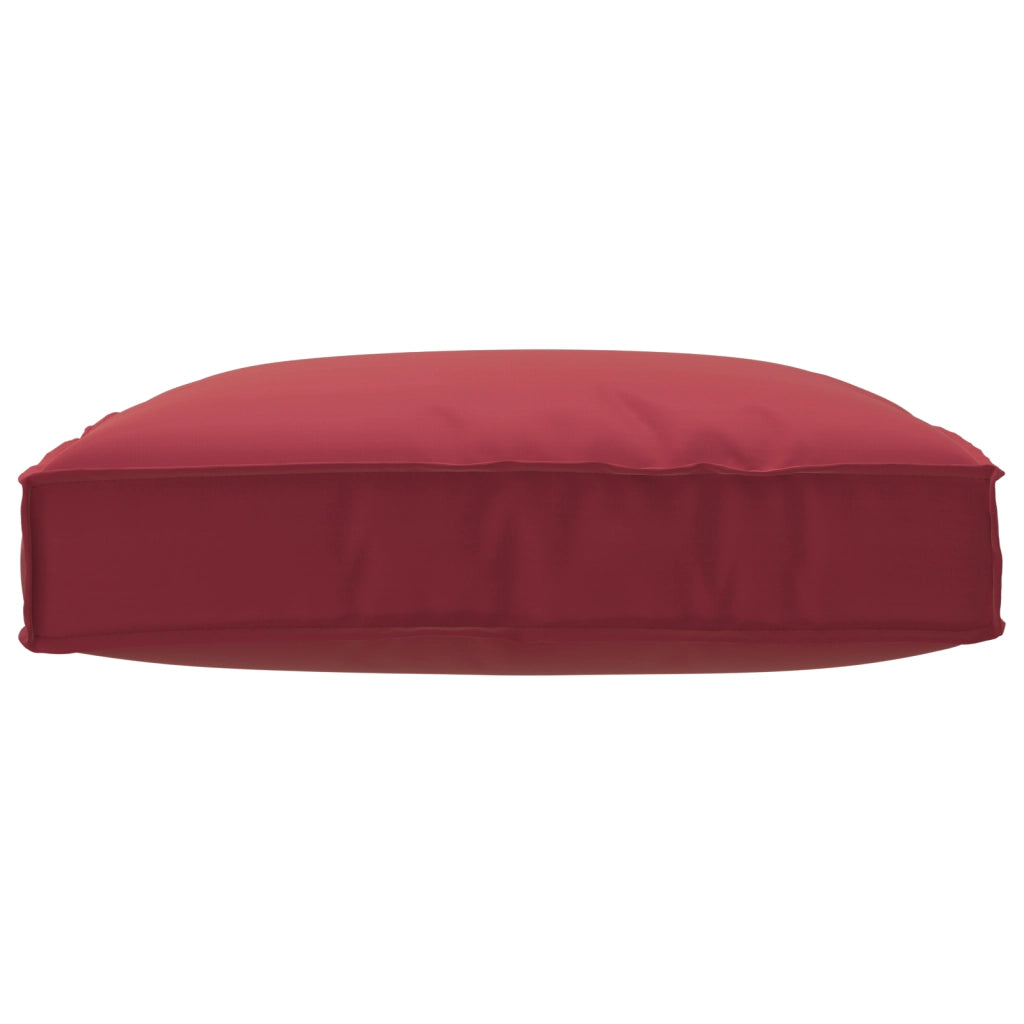 Cuscino per Pallet per seduta Rosso Vino 80x80x12 cm Tessuto Oxford