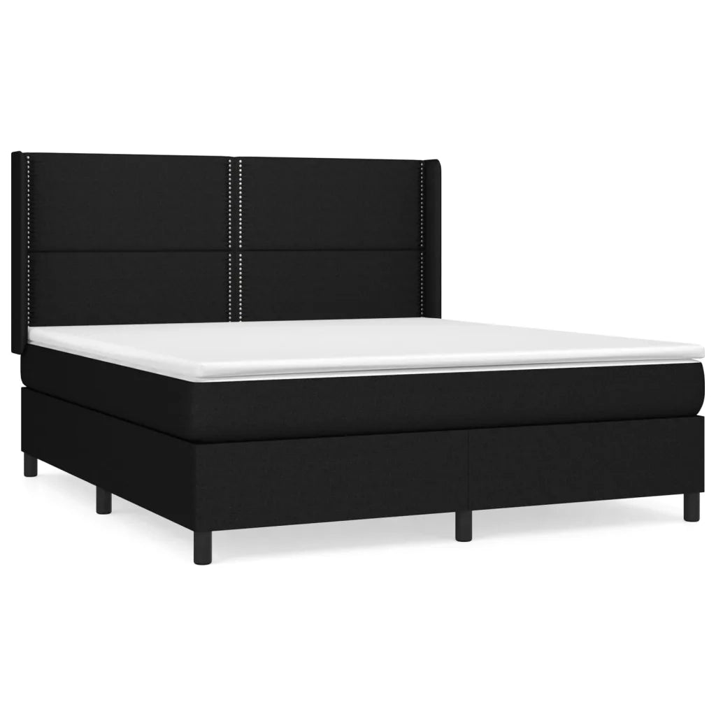 Giroletto a Molle con Materasso Nero 180x200 cm in Tessutocod mxl 74592