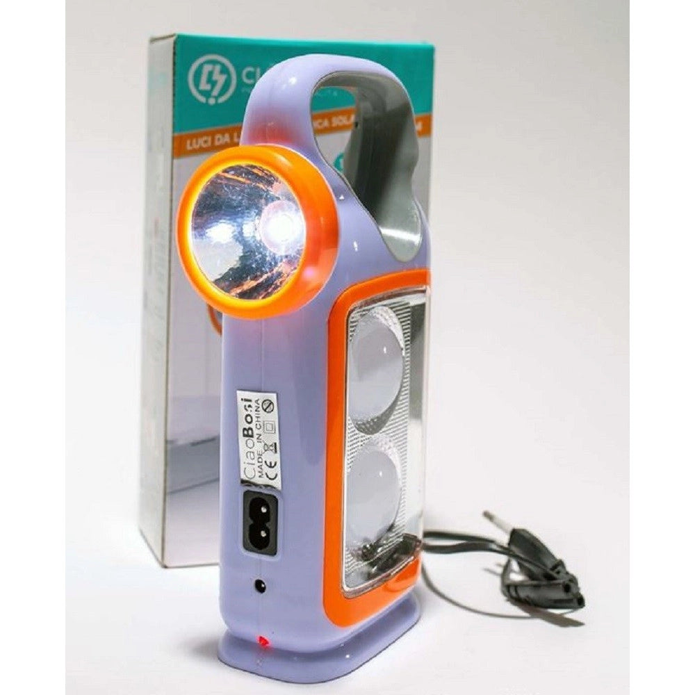 Trade Shop - Lampada Luce Emergenza Batterie Ricaricabile 1w Torcia Led Carica Solare Tx-8414 -