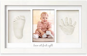 Quaderno di ricordo delle impronte di mano e piede del bebè - Set di gesso per neonati - Decorazione per la nursery