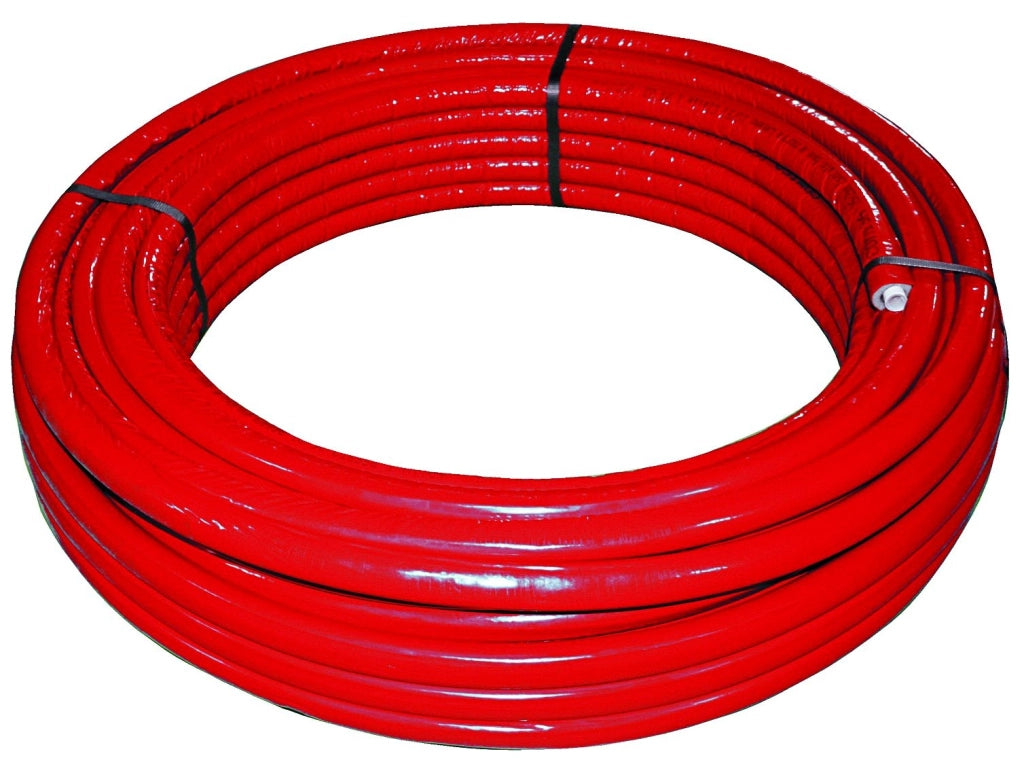 Rotolo mt. 50 tubo multistrato dm.16 rivestito rosso