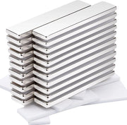 Kit di magneti rettangolari 22 pezzi 50x10x3MM magneti neodimio extra forti, magneti forti con retroadesivo, magneti forti rettangolari per whiteboard, cucina, ufficio