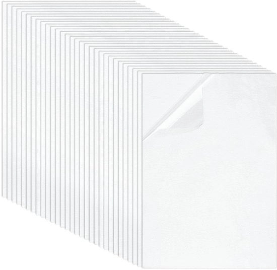 Trovaplasti in 30 pezzi - 30 x 20 cm - Plastica - Trasferimento di calore - Adesivo per T-shirt - Design DIY - Nastro di trasferimento