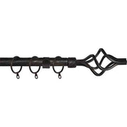 SCORRITENDA A STRAPPO 'TWIST' 120/210 cm - Nero/Argento