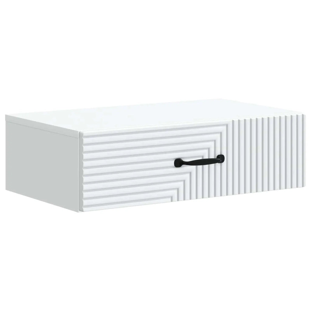 Tavolino da Parete Laterale Bianco 59 x 34,5 x 17 cm 898655