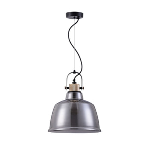 Lampada pendente Pendant in Metallo Irving Nero