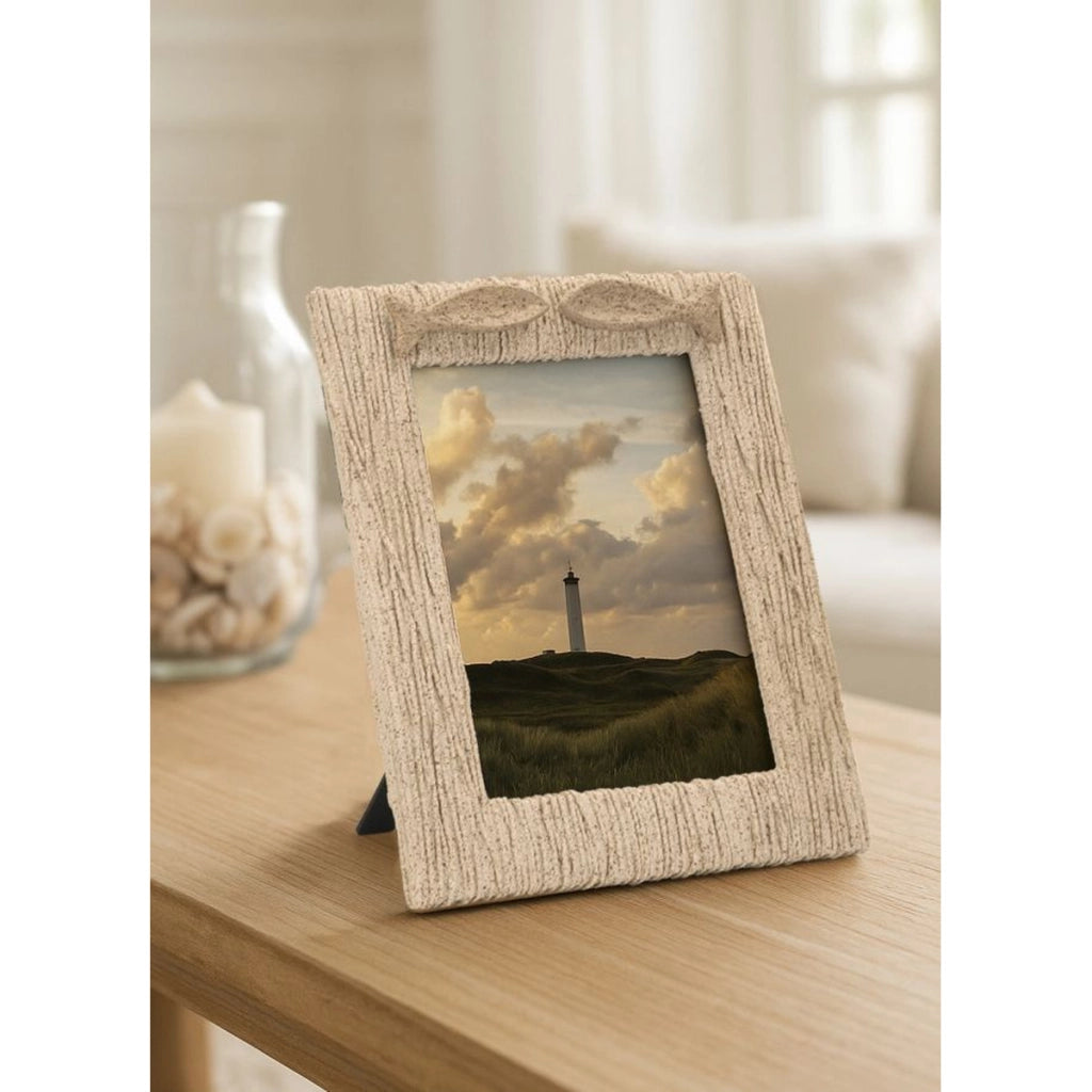 Portafoto VKH1001, Beige, Poliresina, 21x2,8x26,5 cm