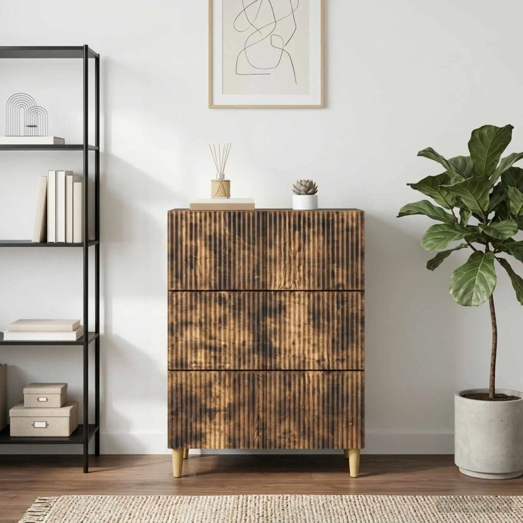 Mobile con Cassetti Rovere Fumo 66 x 34,5 x 90 cm 894610