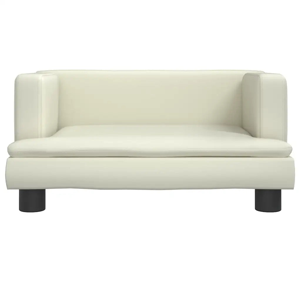 Lettino per Cani Crema 60x40x30 cm in Similpelle CFW3916932