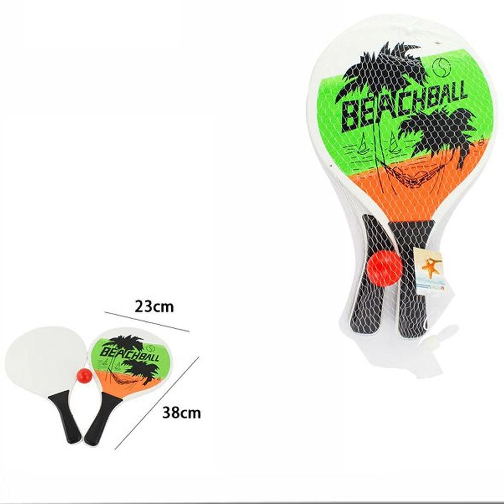 Trade Shop - Racchette Mare Tavola Larga 0.6cm Tiro Da Spiaggia Racchettoni In Legno Beach -