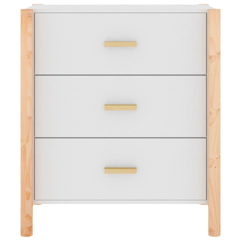 Buffet credenza cassettiera mobiletto mobile contenitore organizer per cucina soggiorno salotto 62 x 38 x 70 cm legno ingegnerizzato bianco 02_0030377