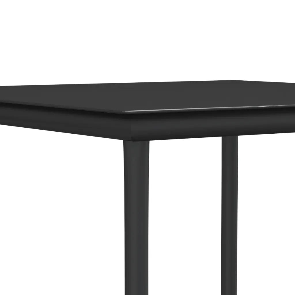 Set Pranzo da Giardino 3pz | Set Salotto da Giardino con Cuscini in Polyrattan e Acciaio