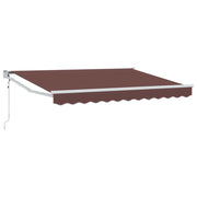 Tettuccio Elettrico Retrattile Marrone 3,5 x 2 m CFW7422102