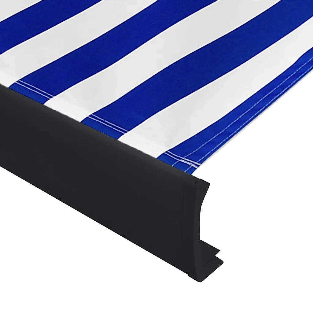 Tenda a Cassonetto Motorizzata 400x300 cm Blu e Bianco 3052689