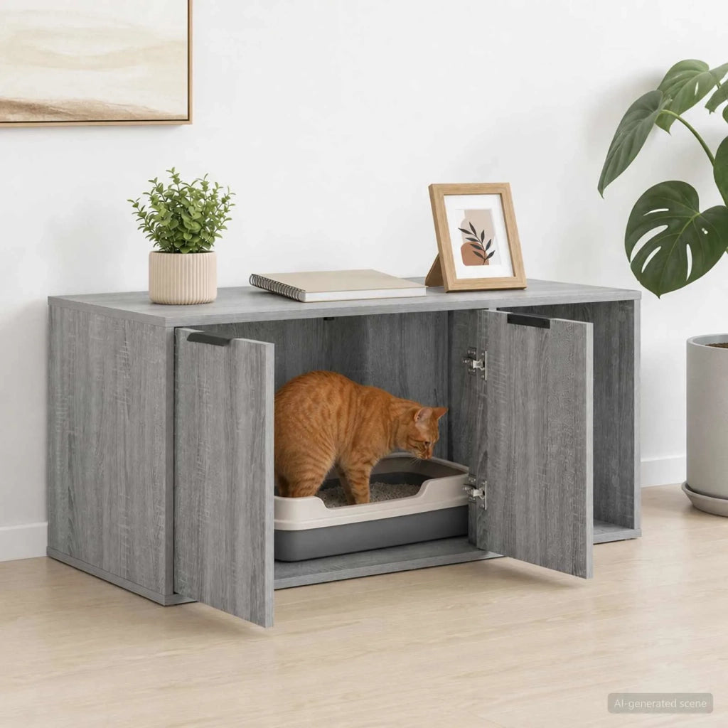 Mobile per gatti Sonoma grigio 100 x 49 x 45 cm 8014756