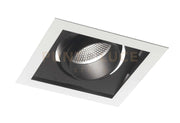 INCASSO LED APOLLO NERO 30W 2900LM 3000K ORIENTABILE 18,8X18,8X12CM
