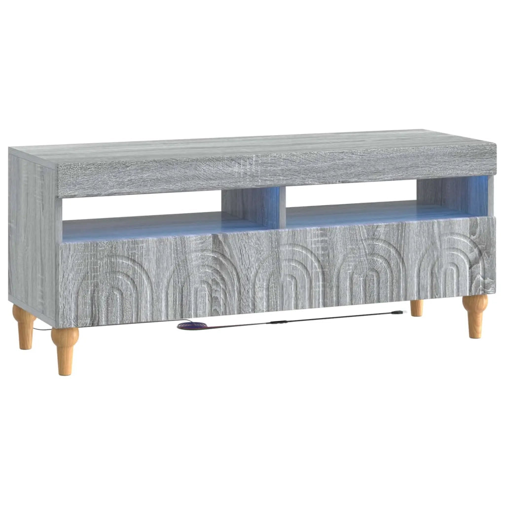 Mobile TV LED a 3 pezzi Sonoma grigio Legno ingegnerizzato 3416505
