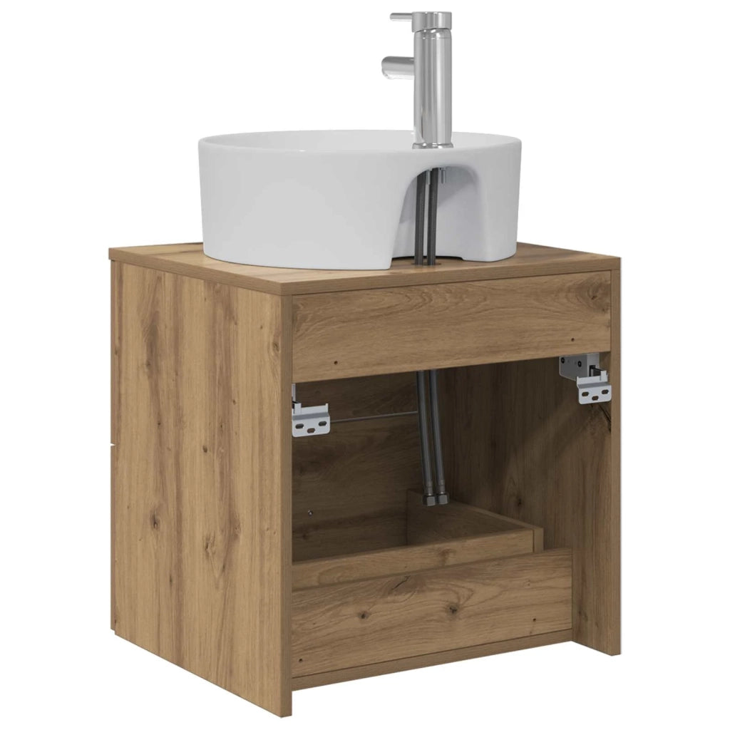 Mobile Lavabo da Parete Rovere Artigianale 49,5 x 44,5 x 65 cm