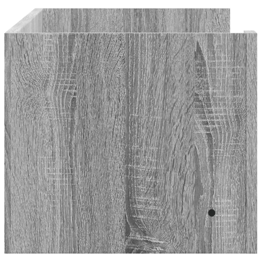 Mensola a Muro | Mensola a parete Grigio Sonoma 100x35x30,5 cm Legno Multistrato