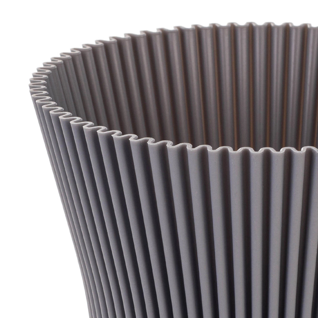 Vaso da fiori KADAX 15 cm, copertura per piante, vaso da fiori in plastica grigia