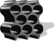 Set di contenitori modulari in nero per vino - Set di 4 contenitori estensibili