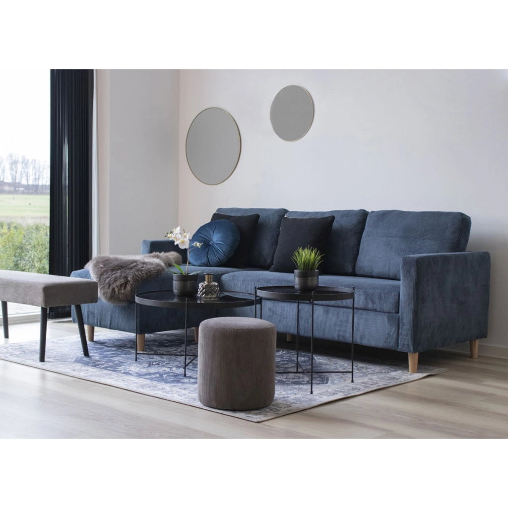 Tappeto Rettangolare Havana, Blu, Polistirene Cinigliato, 230x160x1 cm