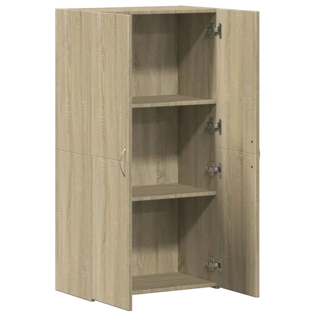 Schedario Rovere Sonoma 60x32x115 cm in Legno Multistrato 840774