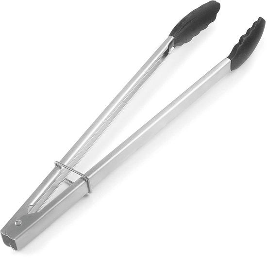 Utensili in acciaio inossidabile - ergonomico - 1 pezzo - 40 cm - silicone