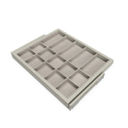 Kit di cassetto organizzatore e telaio a scorrimento con chiusura ammortizzata per armadio, regolabile, modulo 600 mm,..