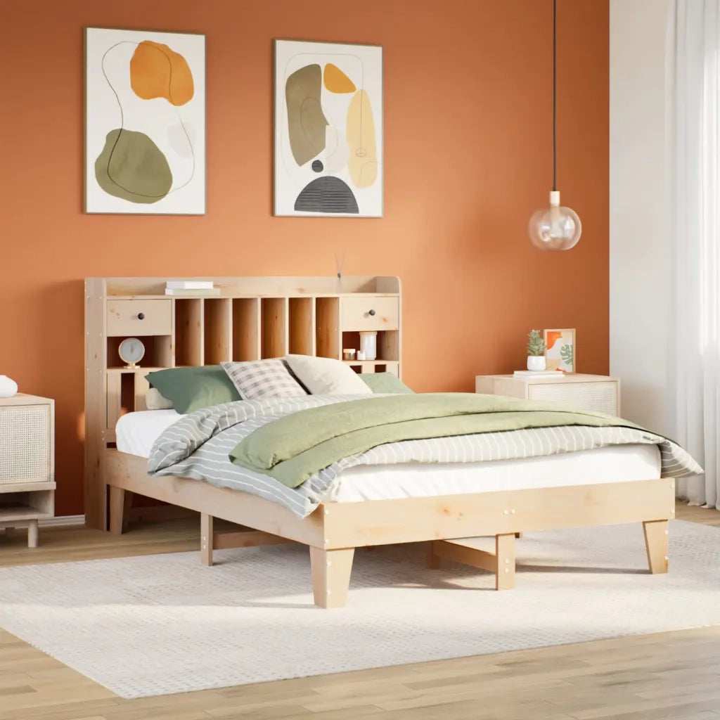 vidaXL Letto senza Materasso 140x200 cm in Legno Massello di Pino