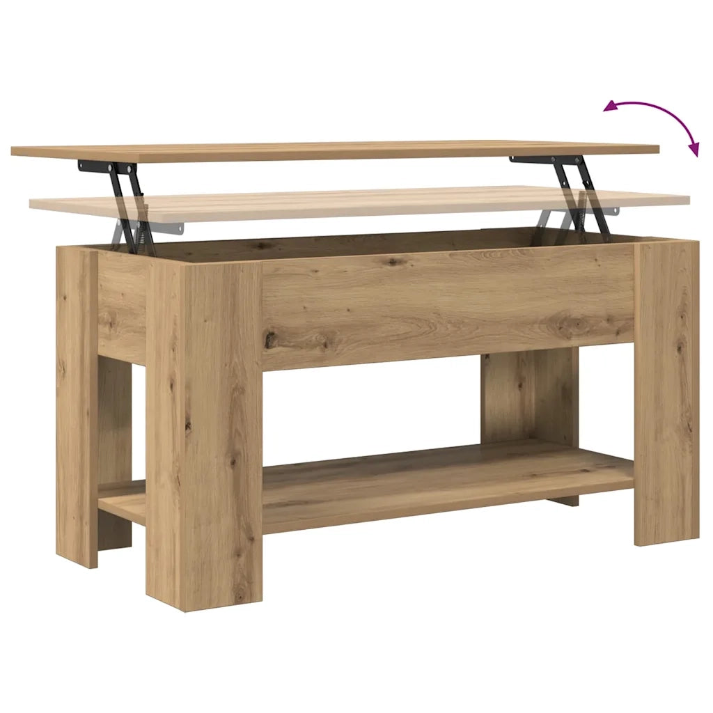 vidaXL Tavolino Salotto Rovere Artigianale 101x49x52 cm in Truciolato