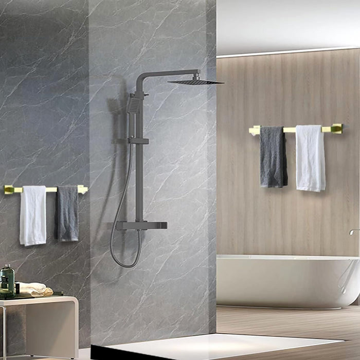 Portasciugamano Da Bagno Brush Gold 332917a