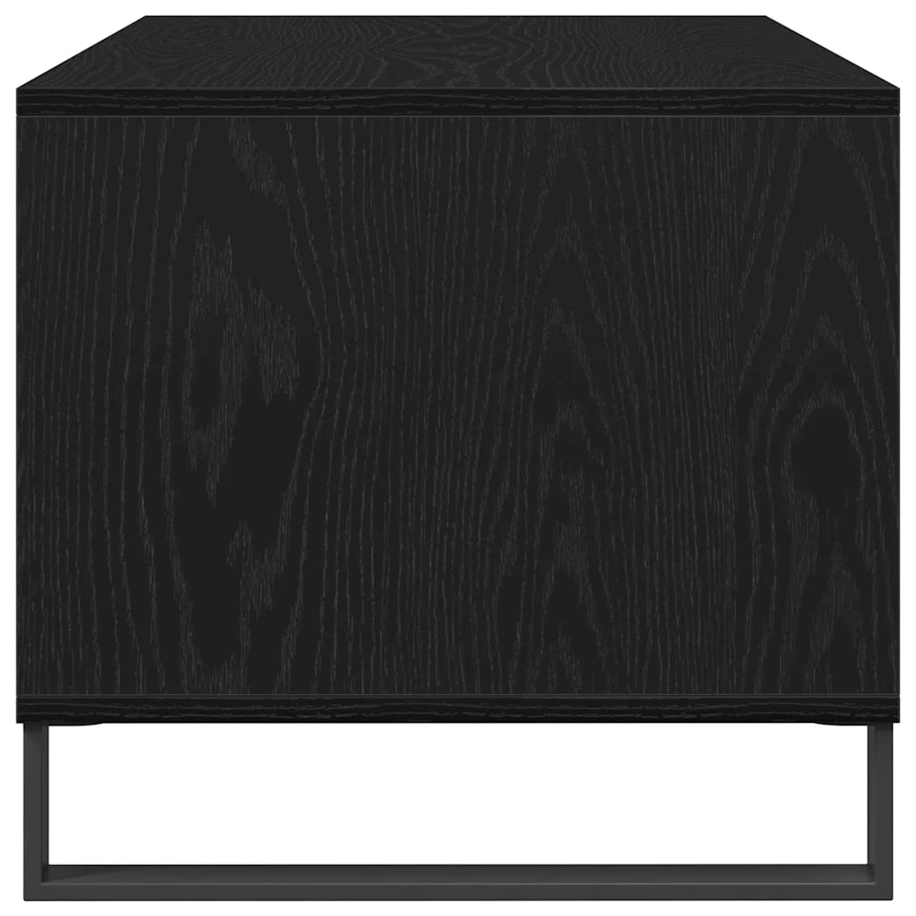 Tavolino da salotto con cassetto Rovere Nero 90 x 49 x 45 cm 862969