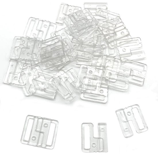 Clip per Bikini-Reggiseno - 20 pezzi - Clip per Reggiseno - Reggiseno per Bagnanti - Reggiseno con Minigancio - Materiale in Plastica - Duraturo