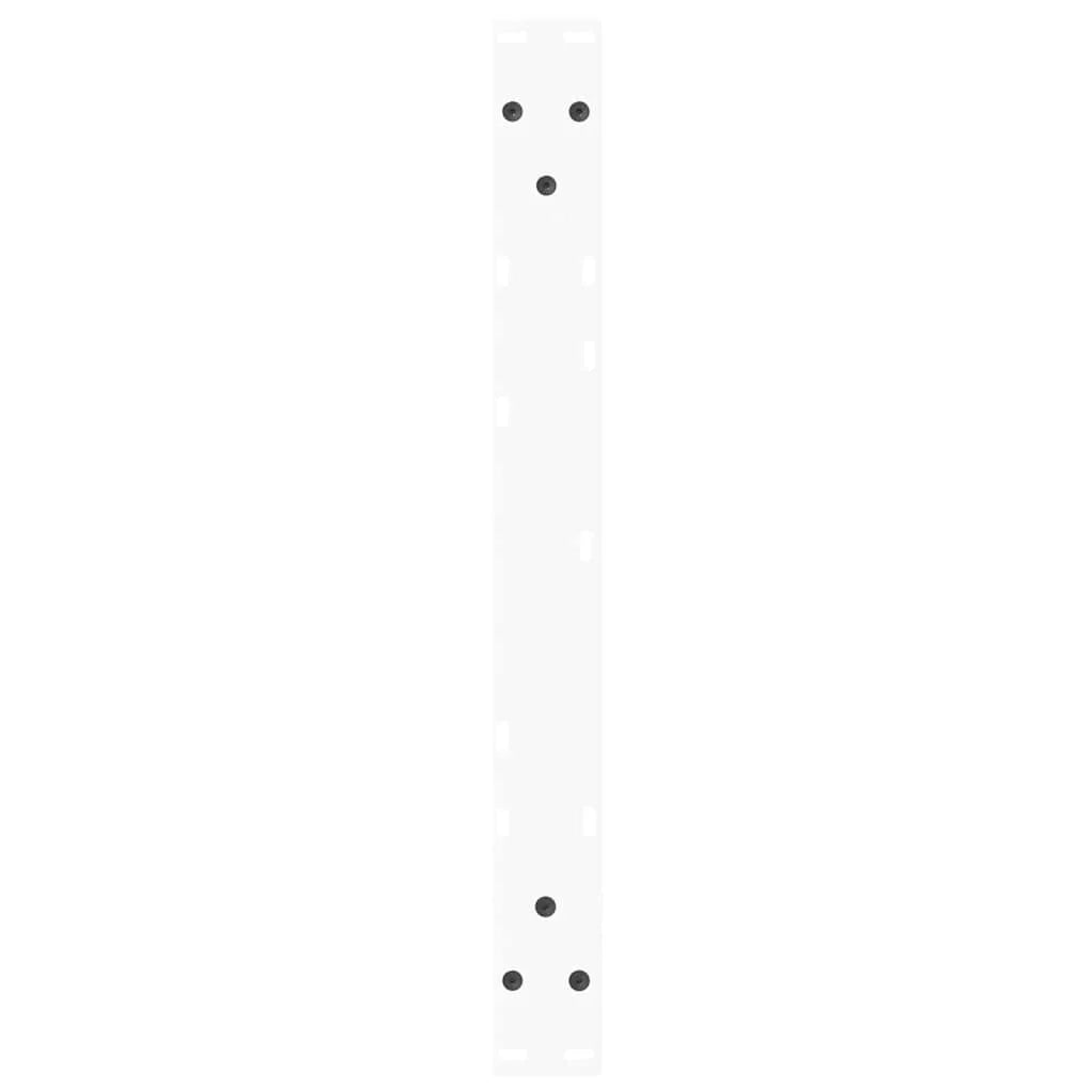 Set di 2 gambe per tavolino da caffè a forma di V 60 x 42-43,3 cm stabili moderne acciaio bianco 02_0056848