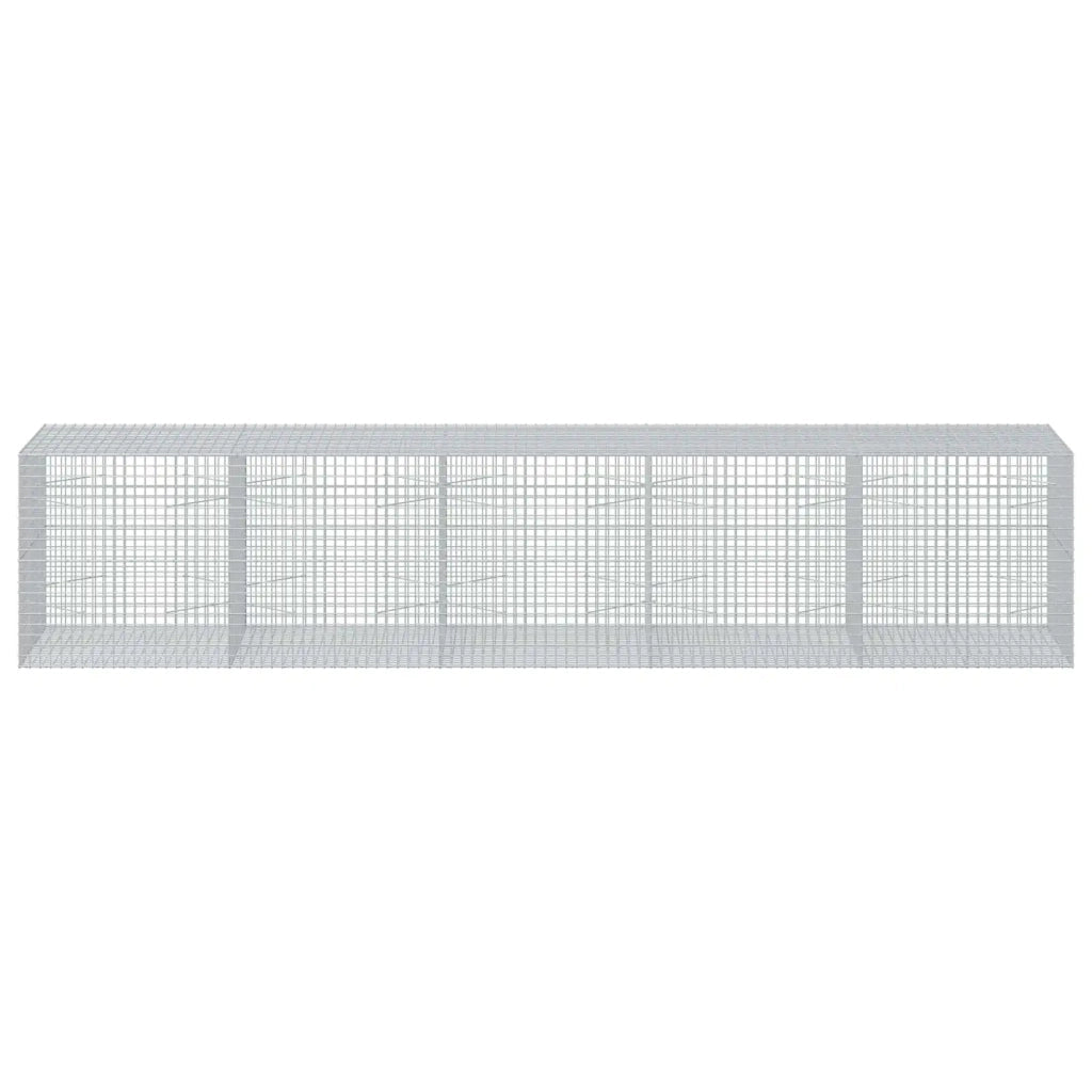 Gabione con filo da 5 mm e rete da 5x5 cm 500x100x100 cm 3464356