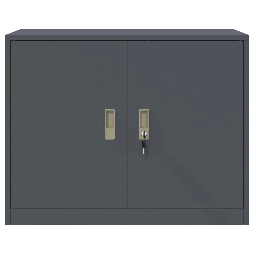 Armadio Antracite 90 x 40 x 70 cm Acciaio