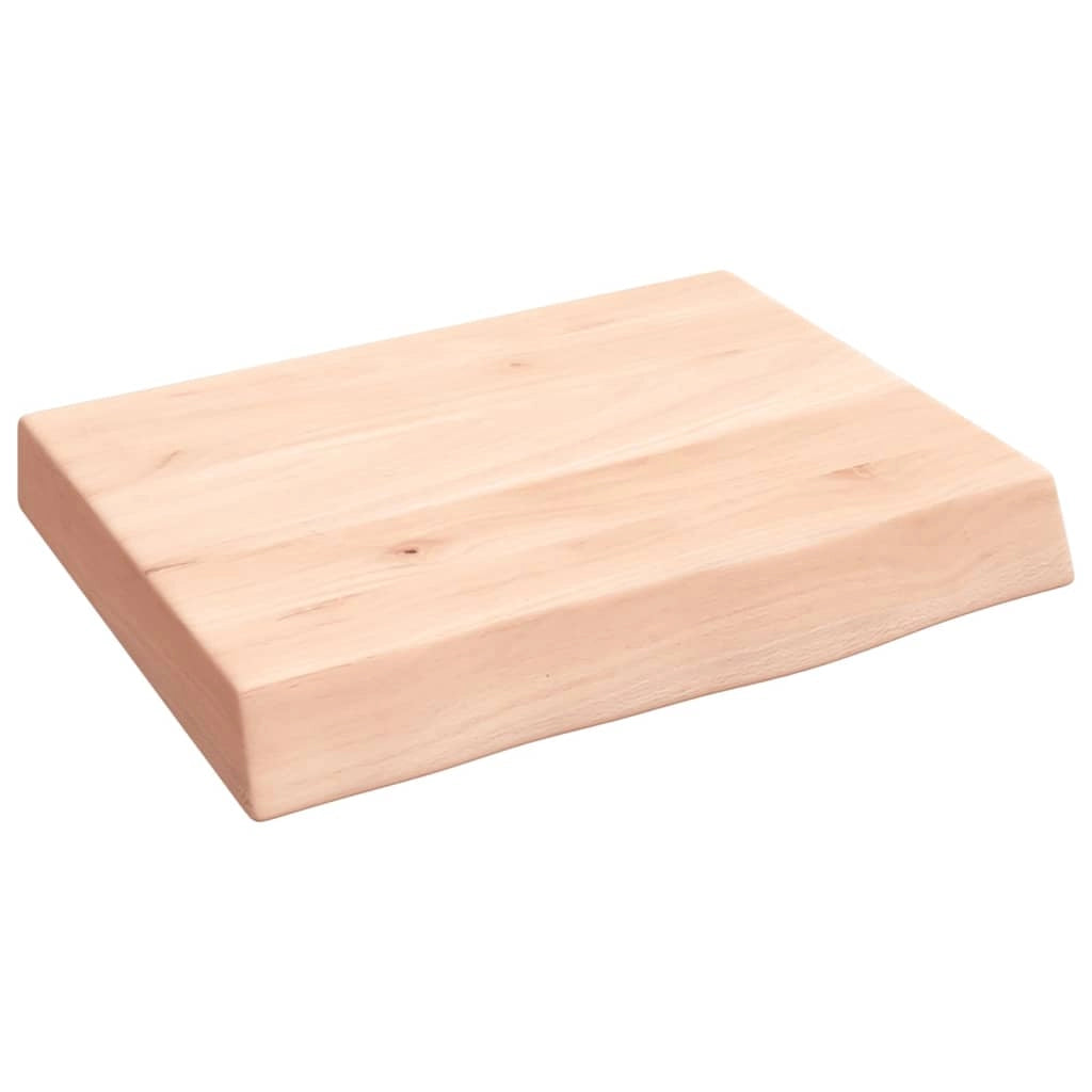 Piano Bagno 40x30x(2-6) cm in Legno Massello Non Trattatocod mxl 98438