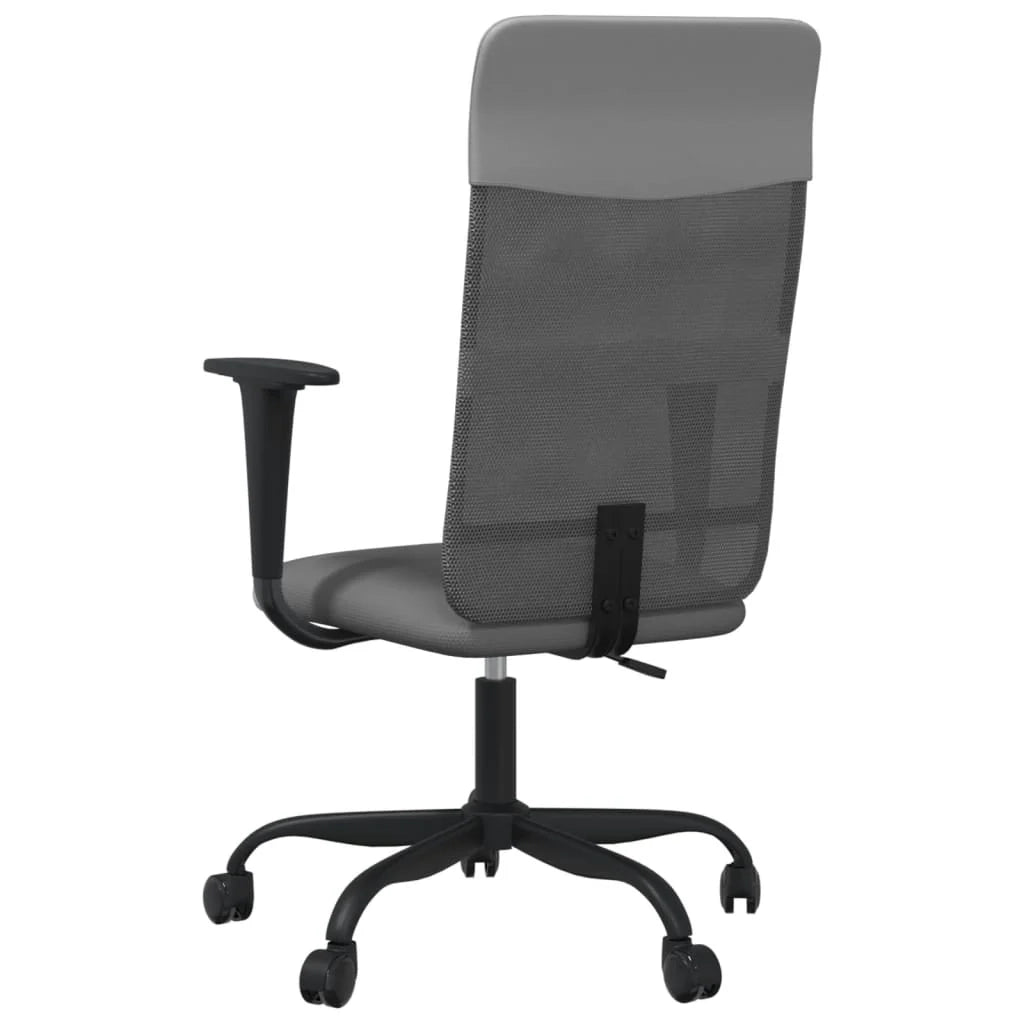 Sedia da ufficio/sedia da studio/sedia per computer grigia regolabile in altezza 02_0024067