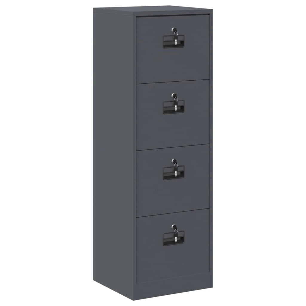 Armadio per File con cassetto Antracite 45,5 x 42 x 139 cm