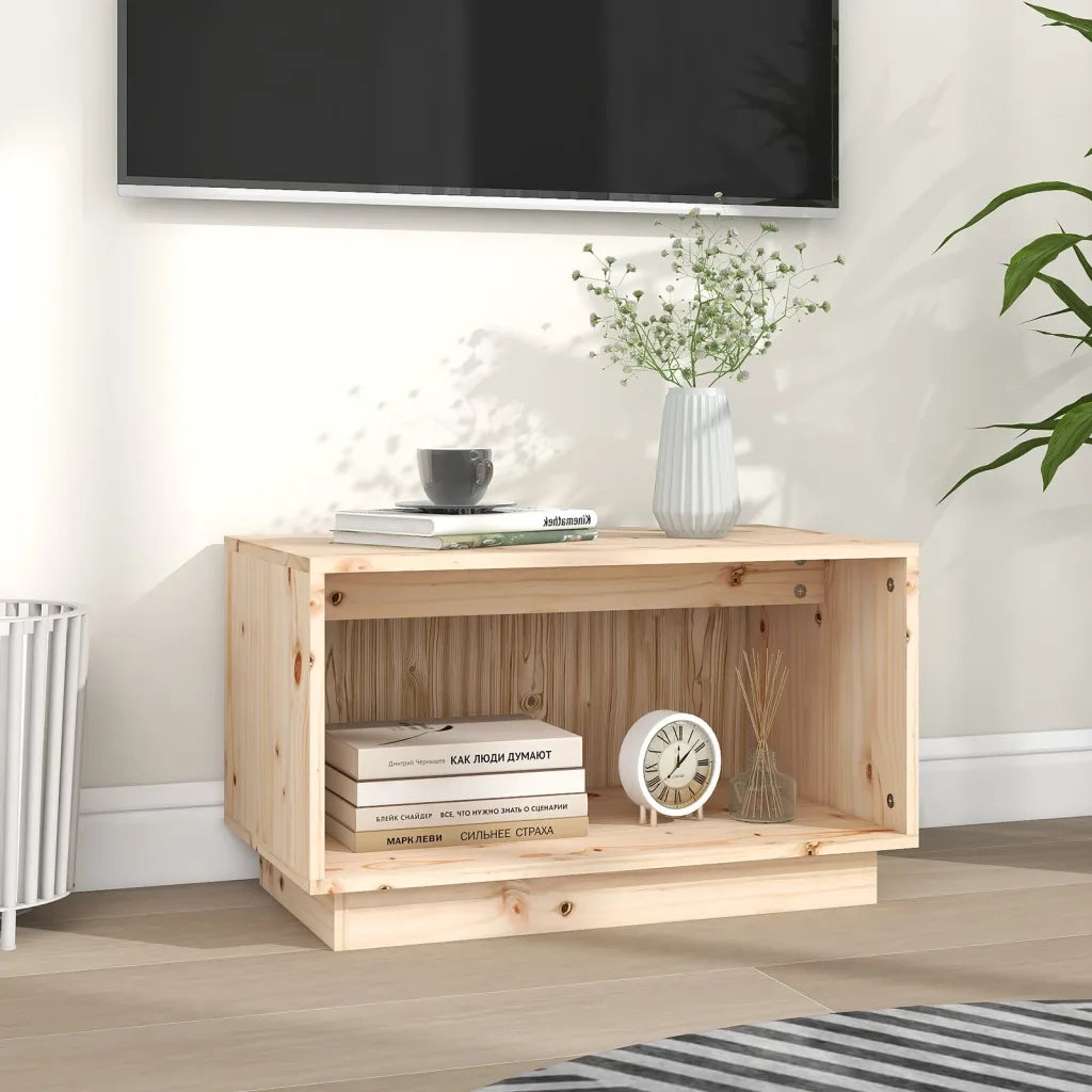 Mobile Porta TV 60x35x35 cm in Legno Massello di Pino 813824