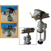 Trade Shop - Morsa Da Banco Base Girevole Snodabile Apertura Massima 50mm Fissaggio Morsetto -